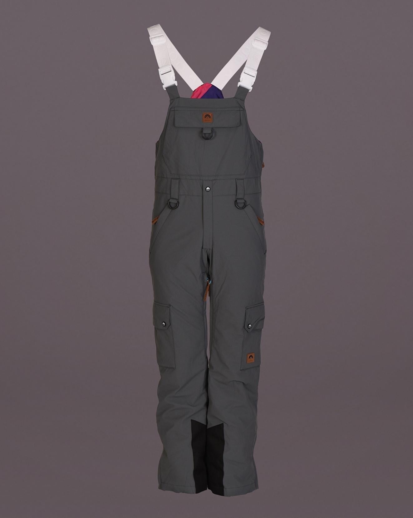 Yeh Man Men's Ski & Snowboard Bib Pant - Grey