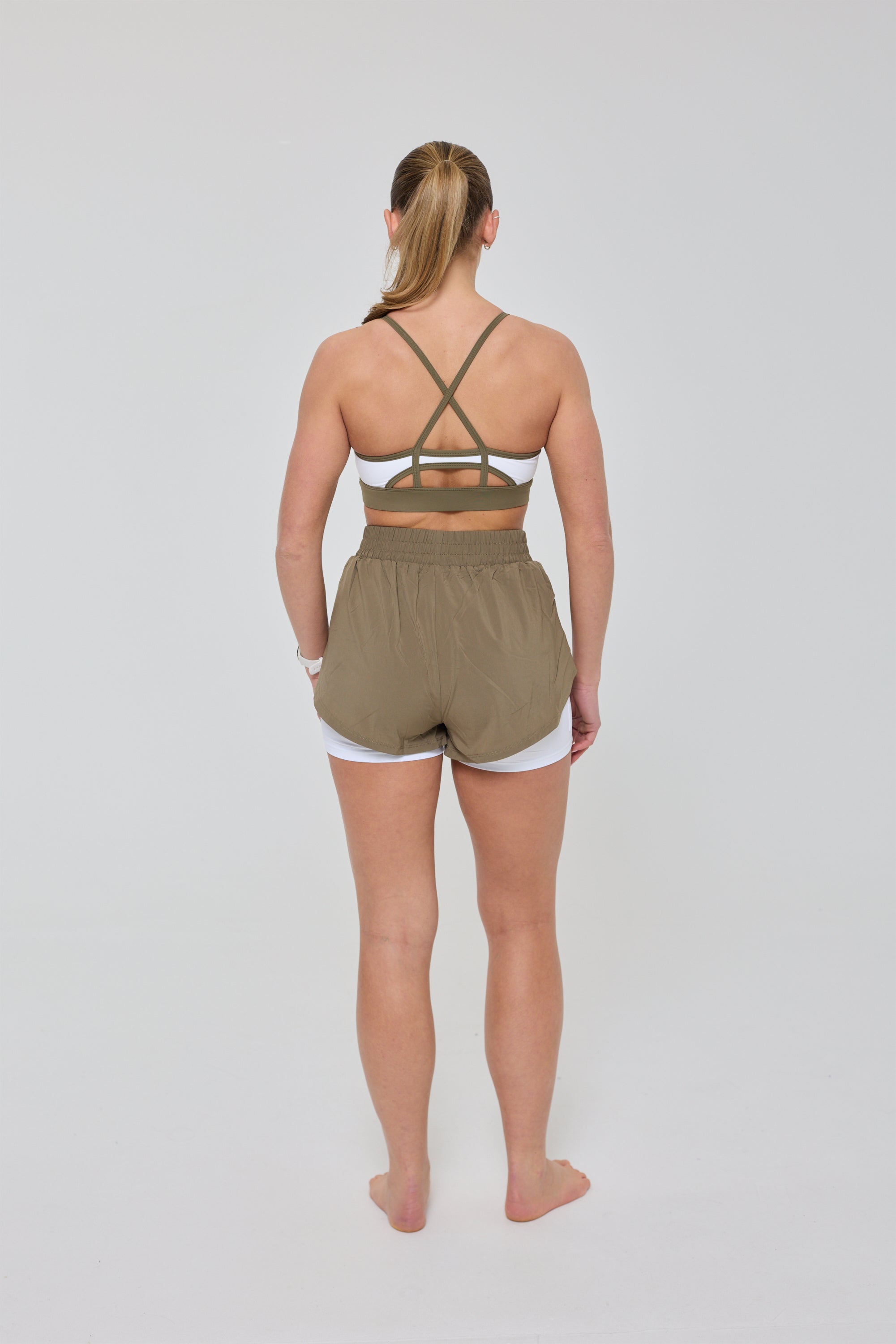 Medium Support Infinite Sports Bra - Khaki