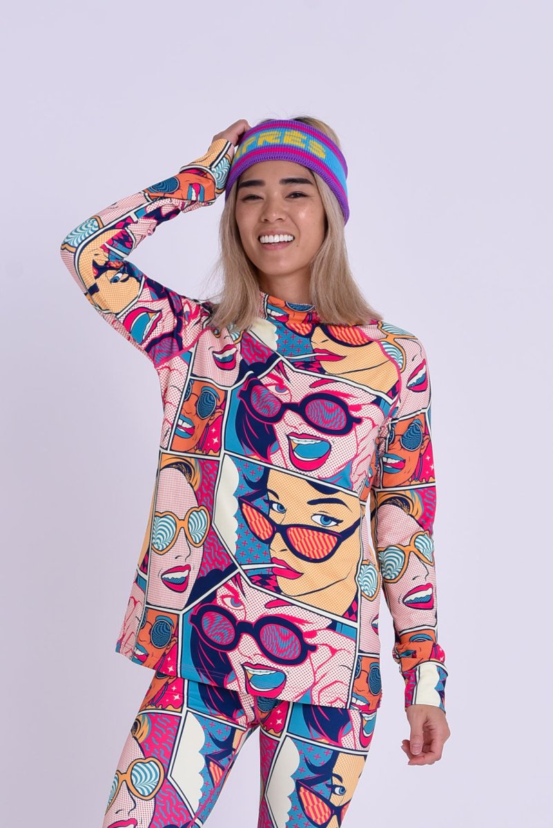 Baselayer Top - Comic Book Candy Women's - OOSC Clothing