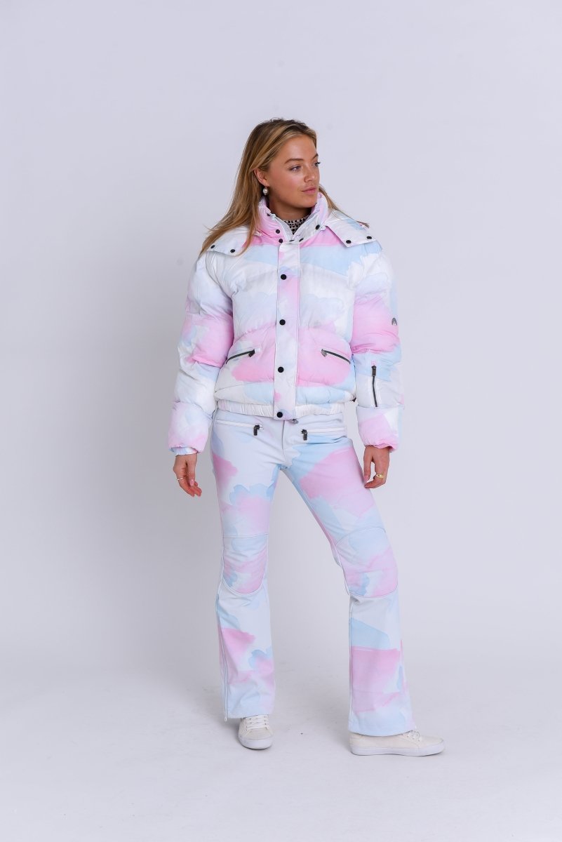 Chic Puffer Jacket - Watercolour - OOSC Clothing