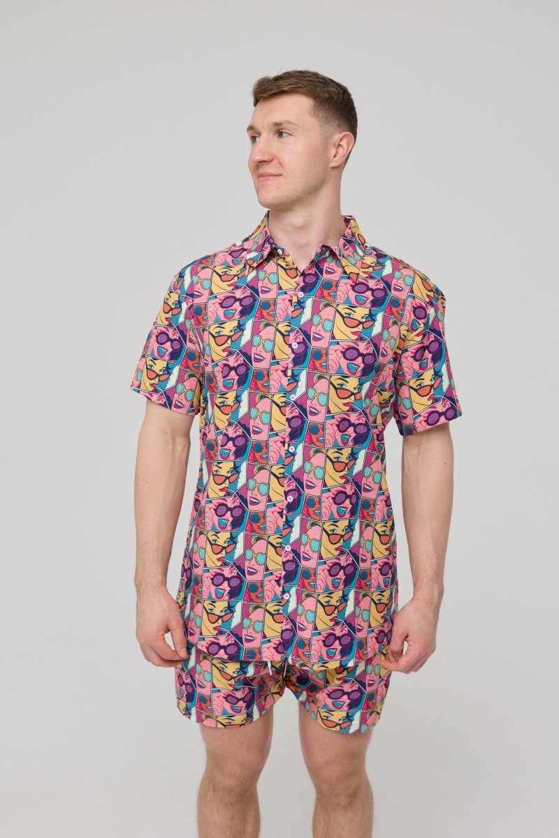 Comic Book Candy Men's Short Sleeve Shirt - OOSC Clothing