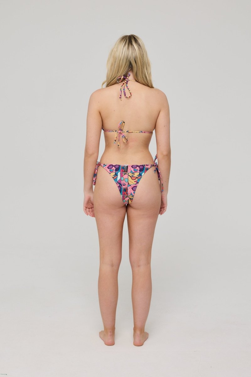 Comic Book Candy Tie Side Bikini Bottoms - OOSC Clothing