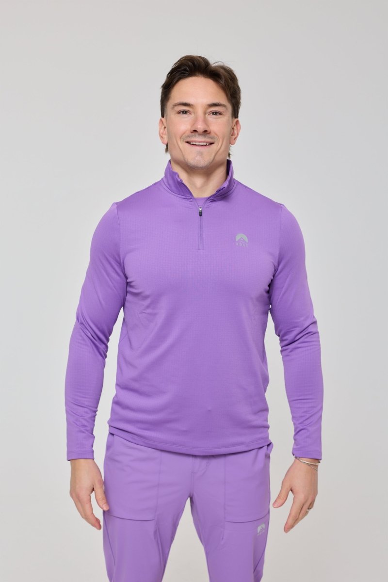 Elite Activewear 1/4 Zip Top - Purple - OOSC Clothing