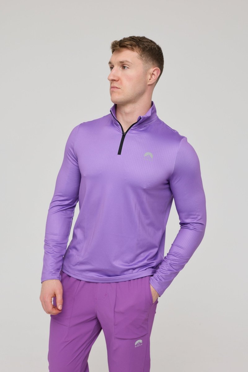 Elite Activewear 1/4 Zip Top - Purple - OOSC Clothing