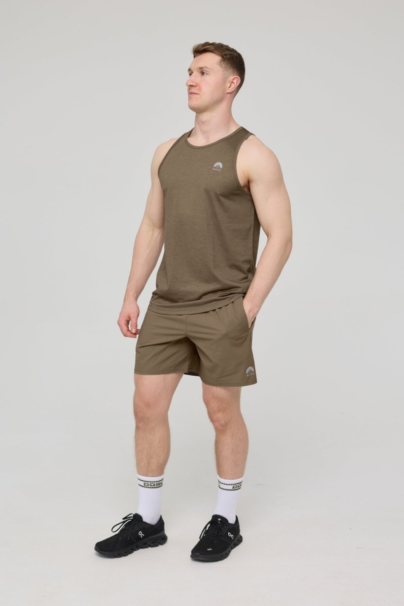 Elite Activewear Tank Khaki - Men's - OOSC Clothing