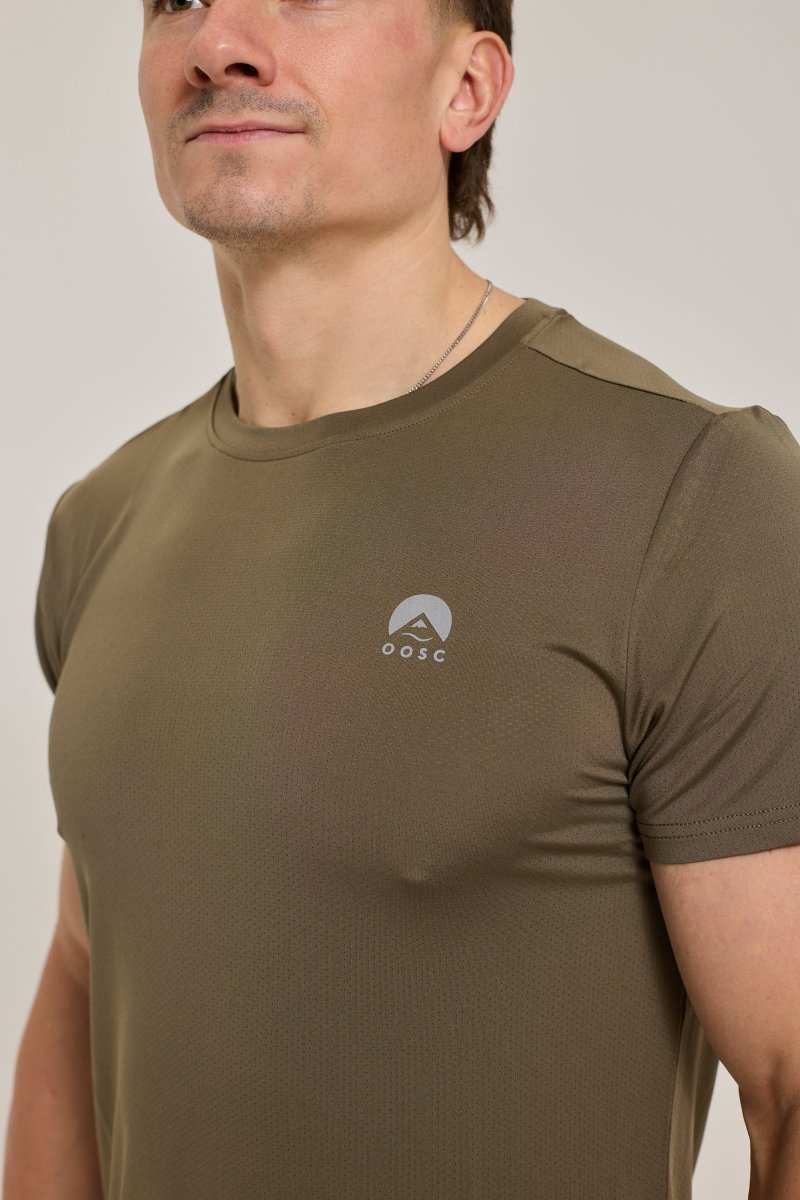Elite Gym T-Shirt Khaki - Men's - OOSC Clothing