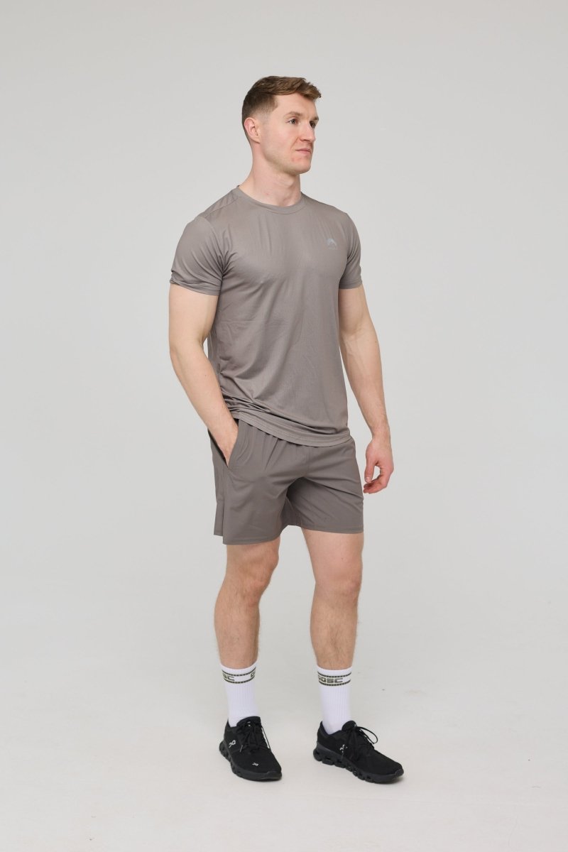 Elite Gym T-Shirt Khaki - Men's - OOSC Clothing