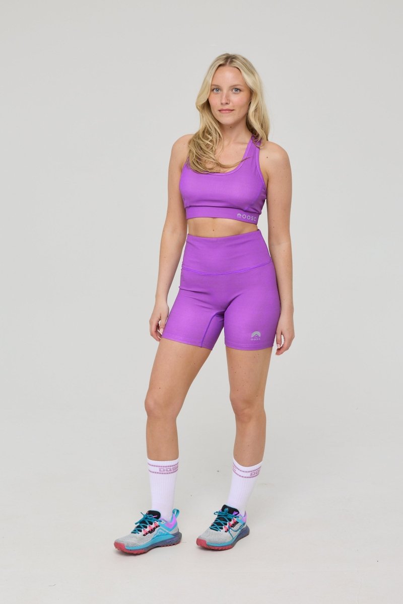 High Support Elite Crossback Sports Bra - Purple - OOSC Clothing