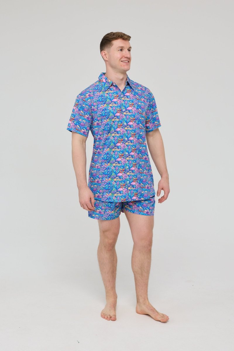 How High Men's Short Sleeve Shirt - OOSC Clothing