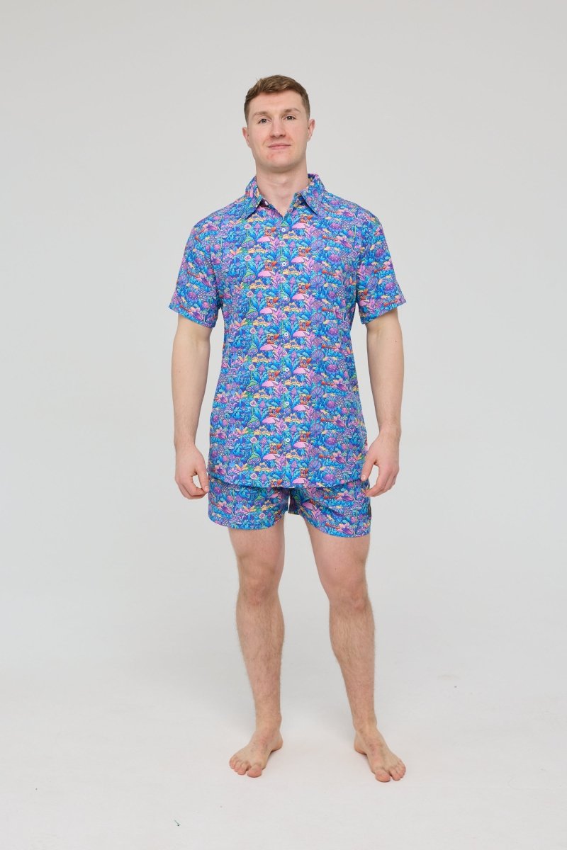How High Men's Short Sleeve Shirt - OOSC Clothing