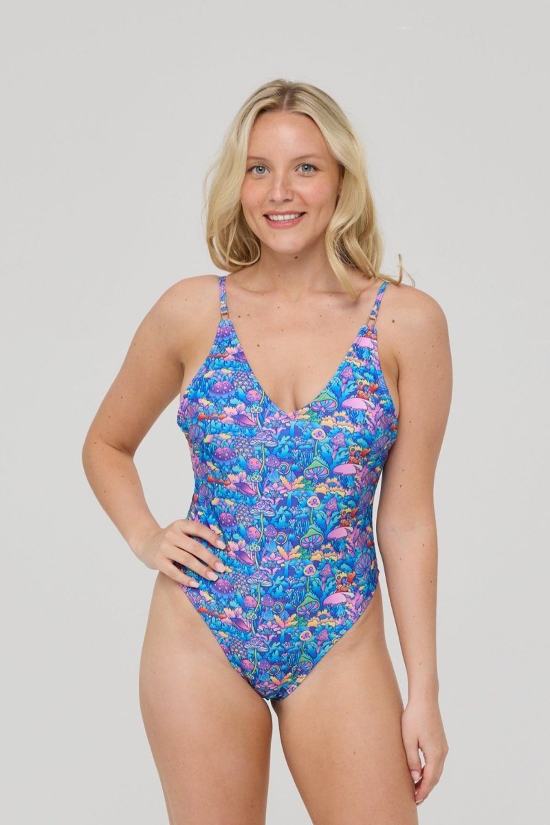 How High Onepiece Swim Suit - OOSC Clothing
