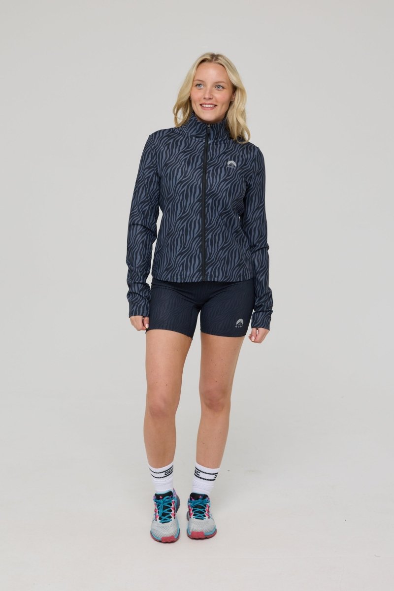 Infinite Cropped Zipped Jacket - Black Tiger - OOSC Clothing