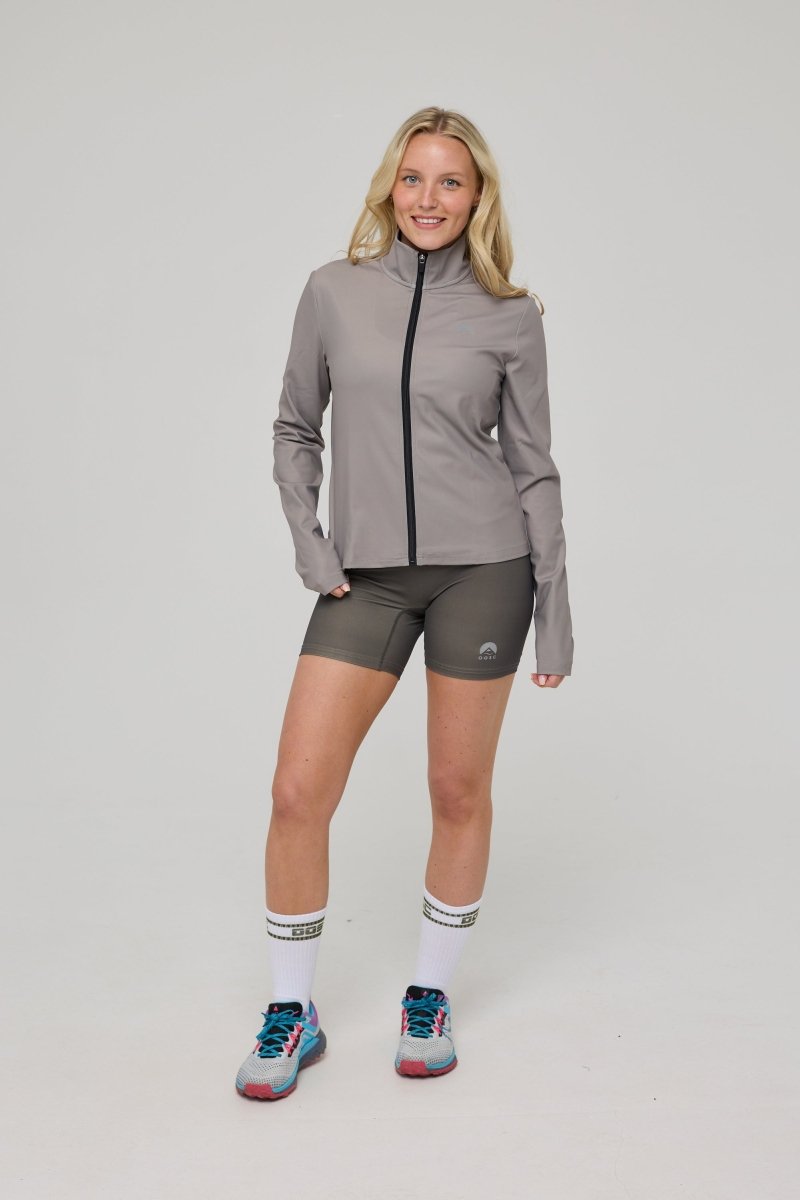 Infinite Cropped Zipped Jacket - Khaki - OOSC Clothing