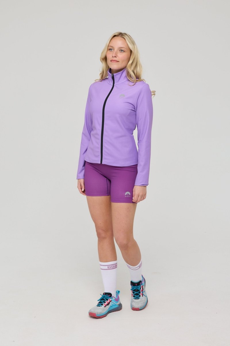 Infinite Cropped Zipped Jacket - Purple - OOSC Clothing