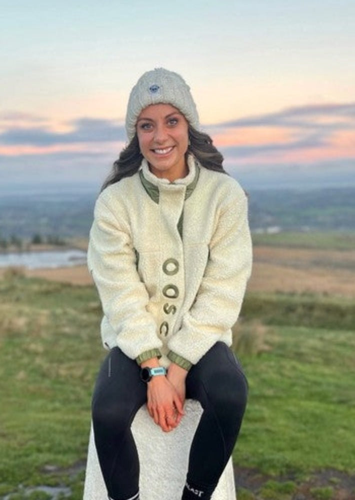 Sherpa Fleece Jacket Cream / Khaki - Women's