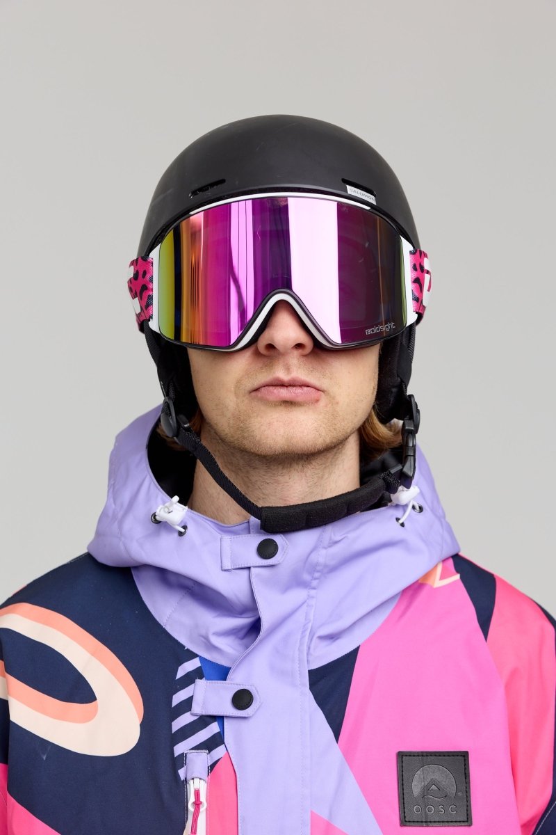 OOSC Boldsight® Ski & Snowboard Goggles - Pink Leopard Print