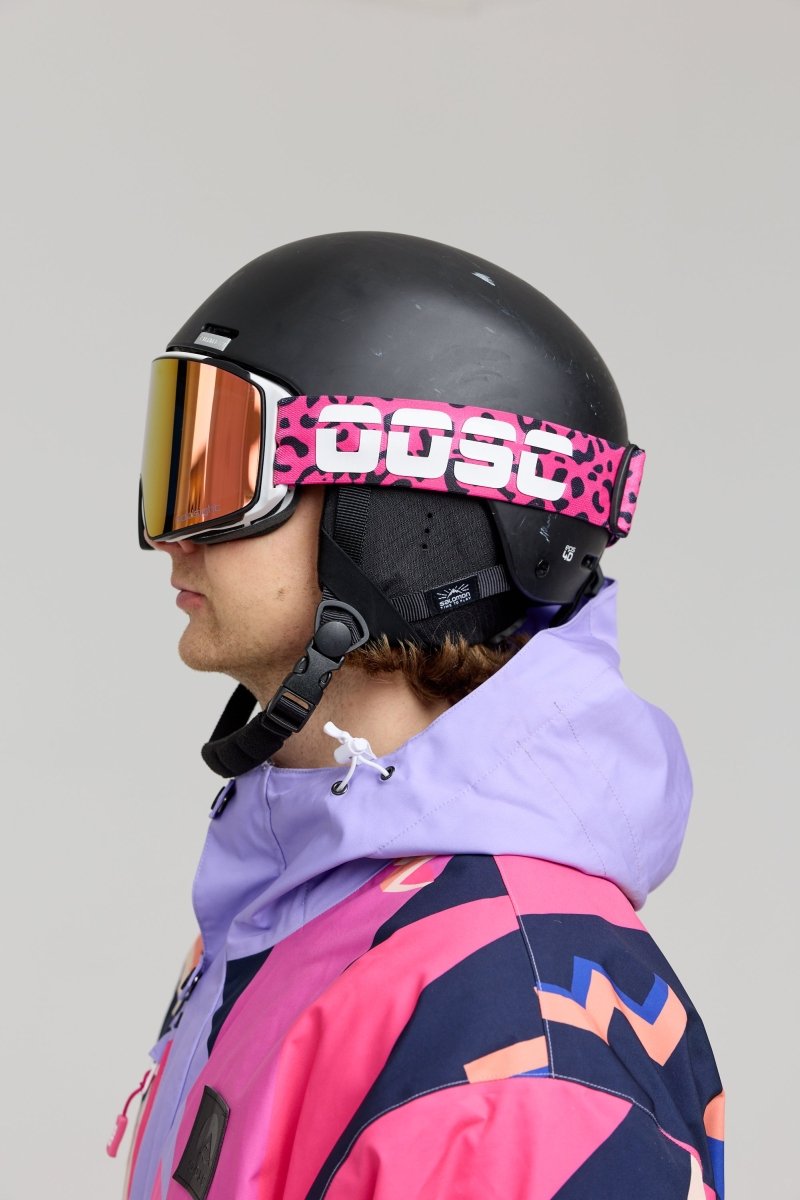 OOSC Boldsight® Ski & Snowboard Goggles - Pink Leopard Print