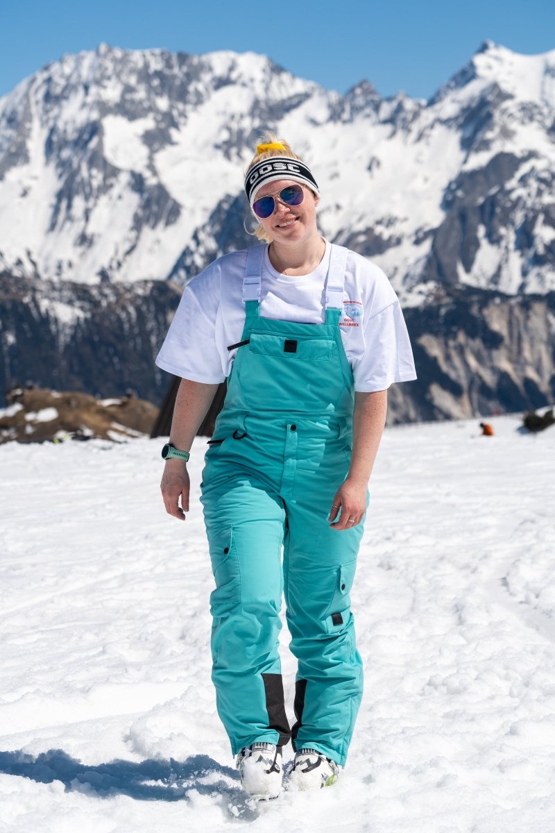 Yeh Girl Bib Pant - Aqua - OOSC Clothing