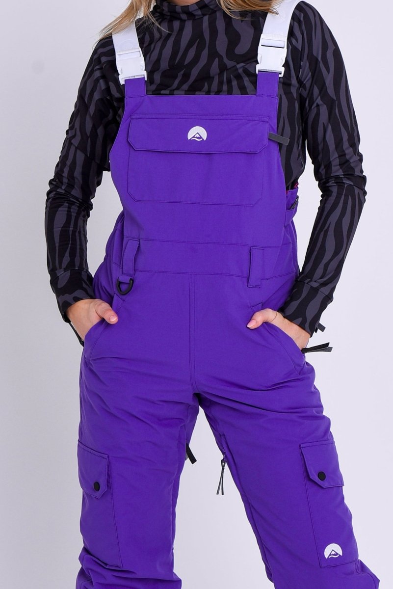 Yeh Girl Bib Pant - Purple - OOSC Clothing