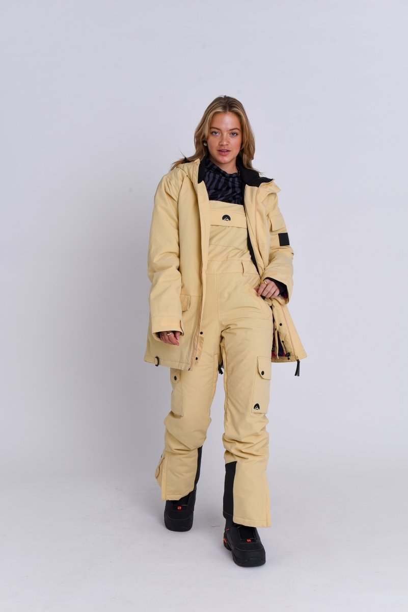 Yeh Girl Bib Pant - Sand - OOSC Clothing