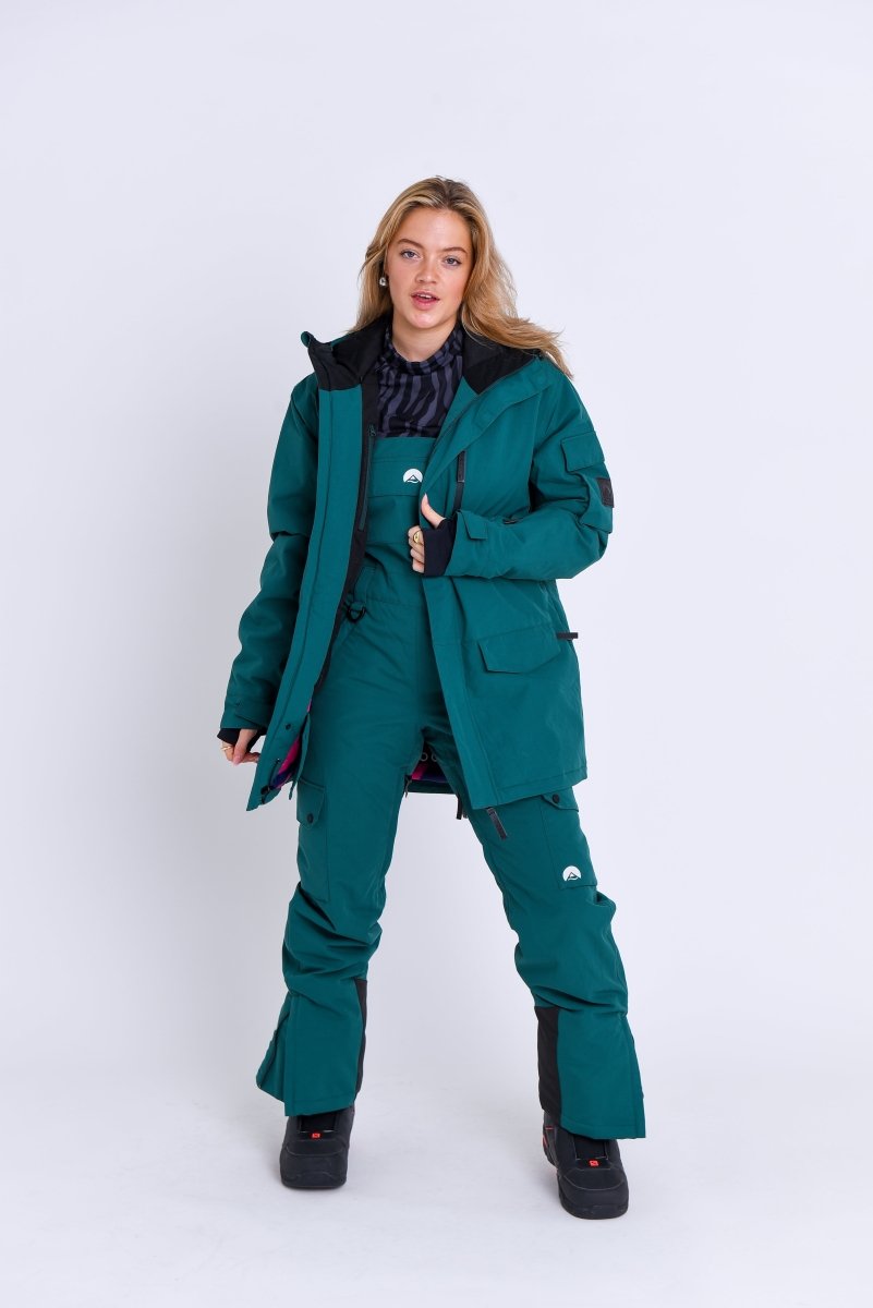 Yeh Girl Ski & Snowboard Jacket - Forest Green - OOSC Clothing