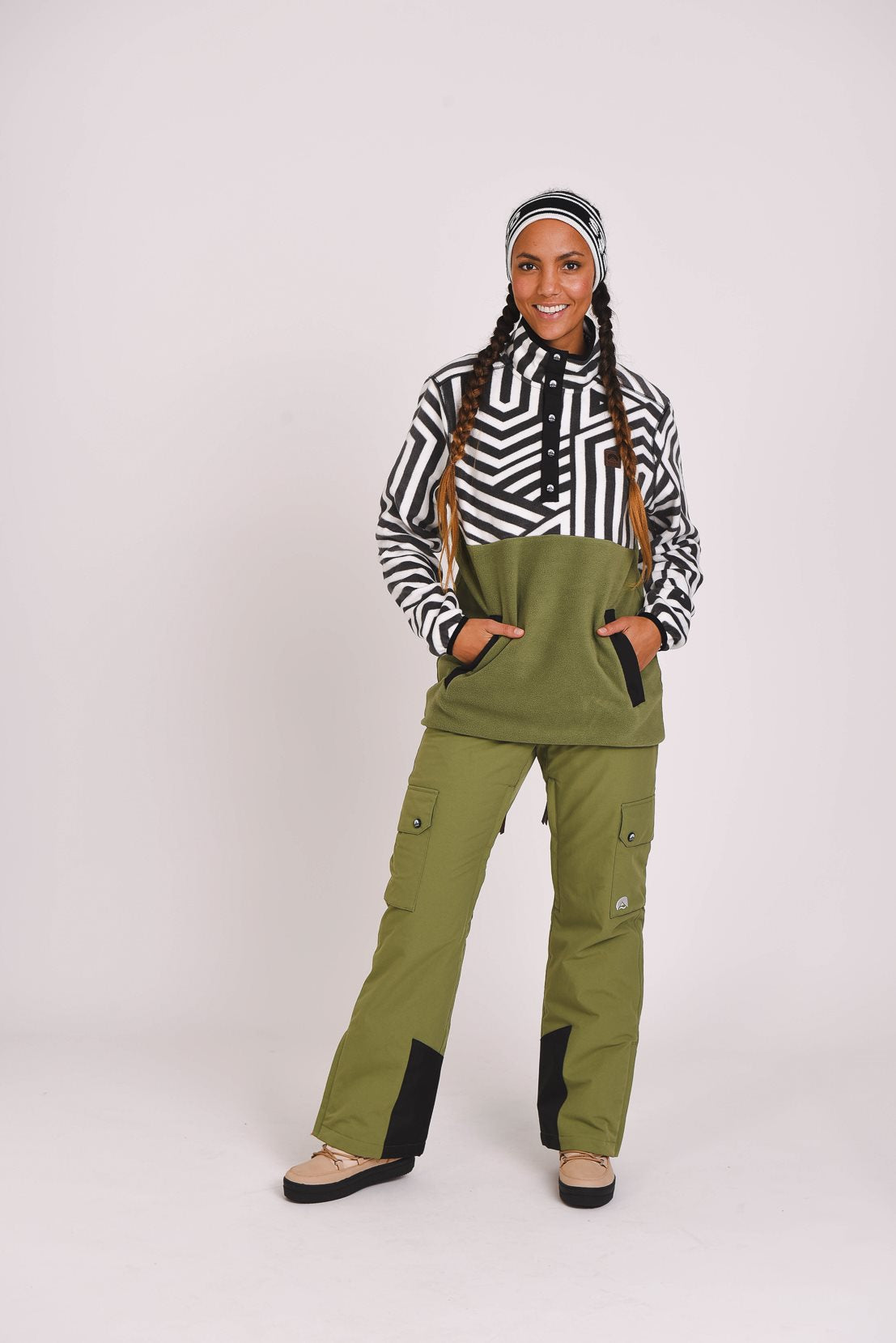 Fall Line Fleece Khaki - Women's