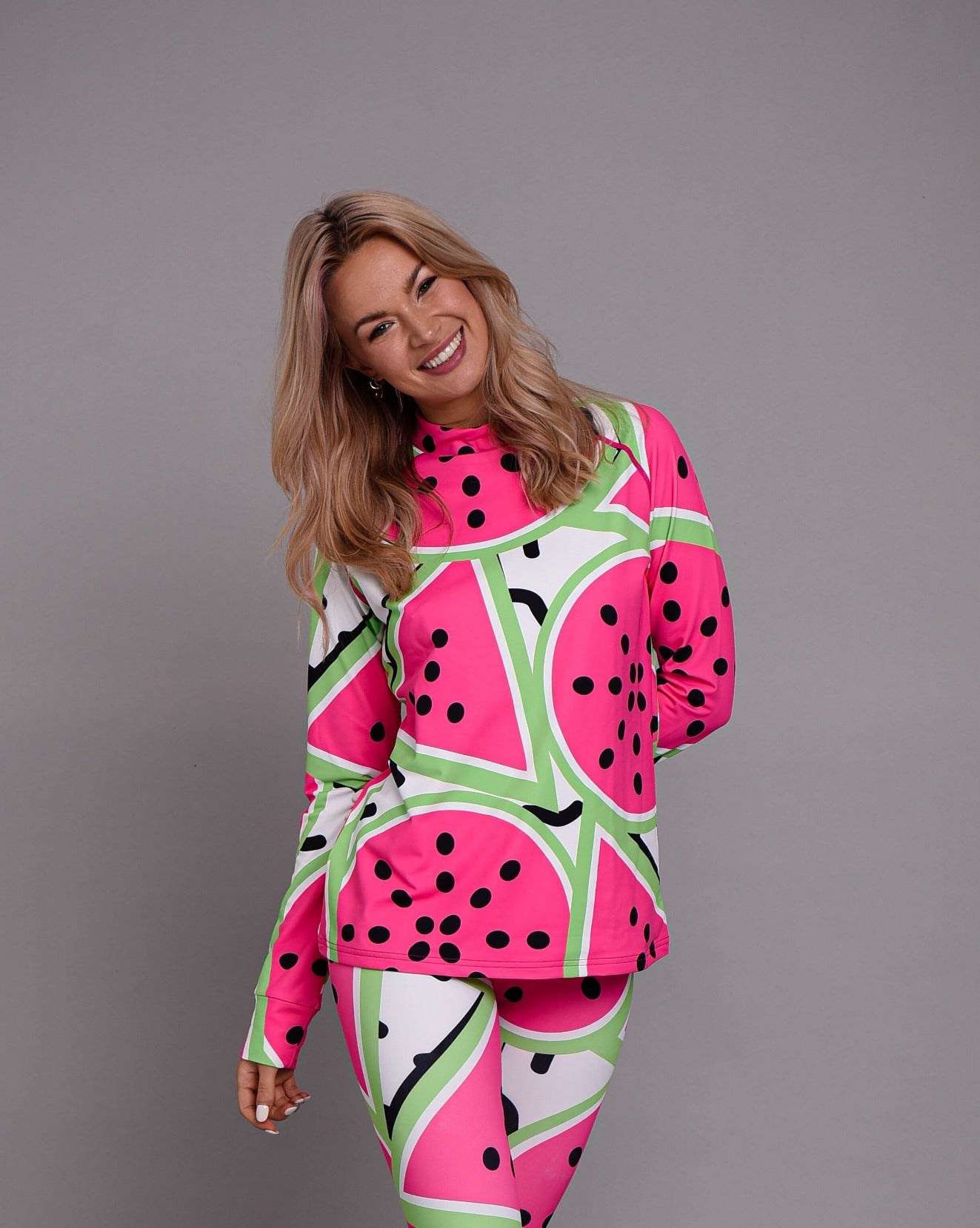 watermelon ski base layer