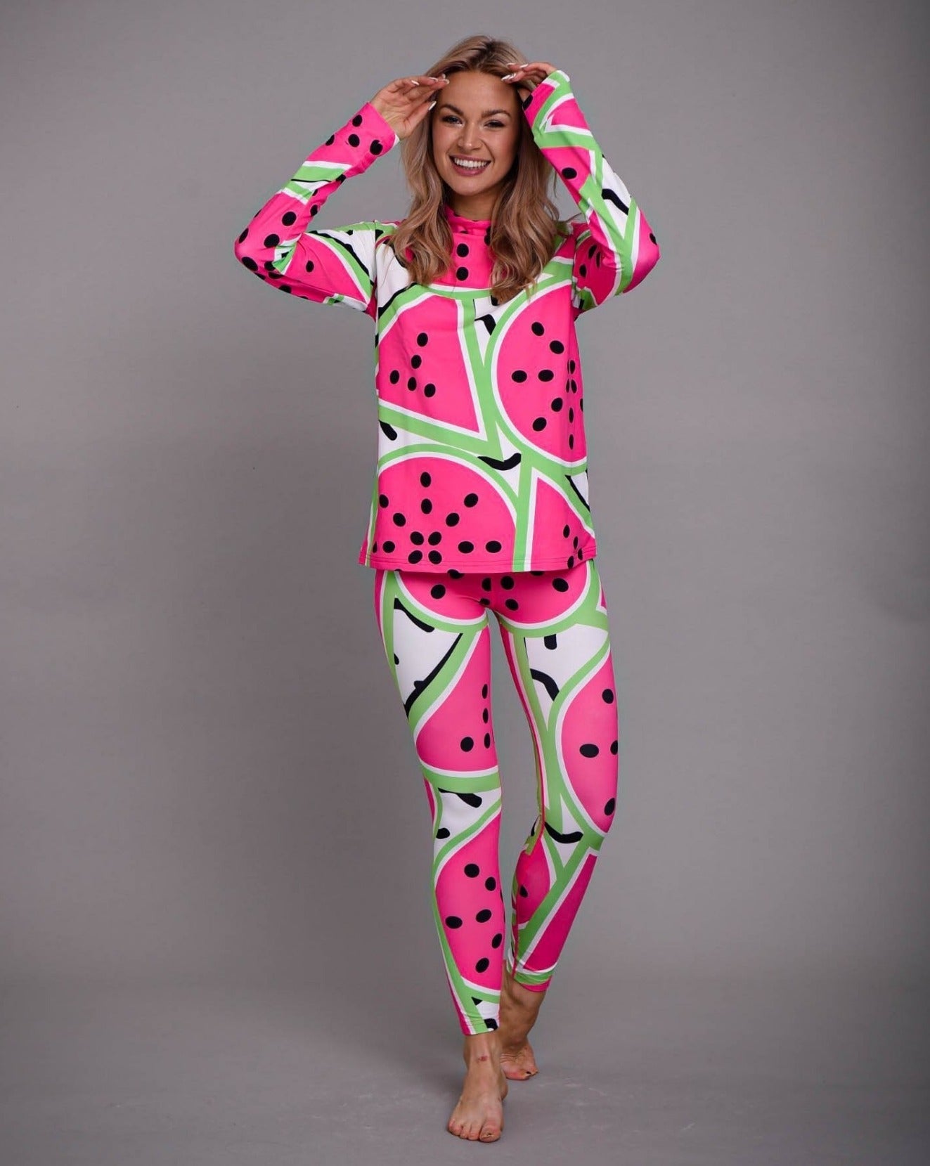 pink watermelon baselayer set
