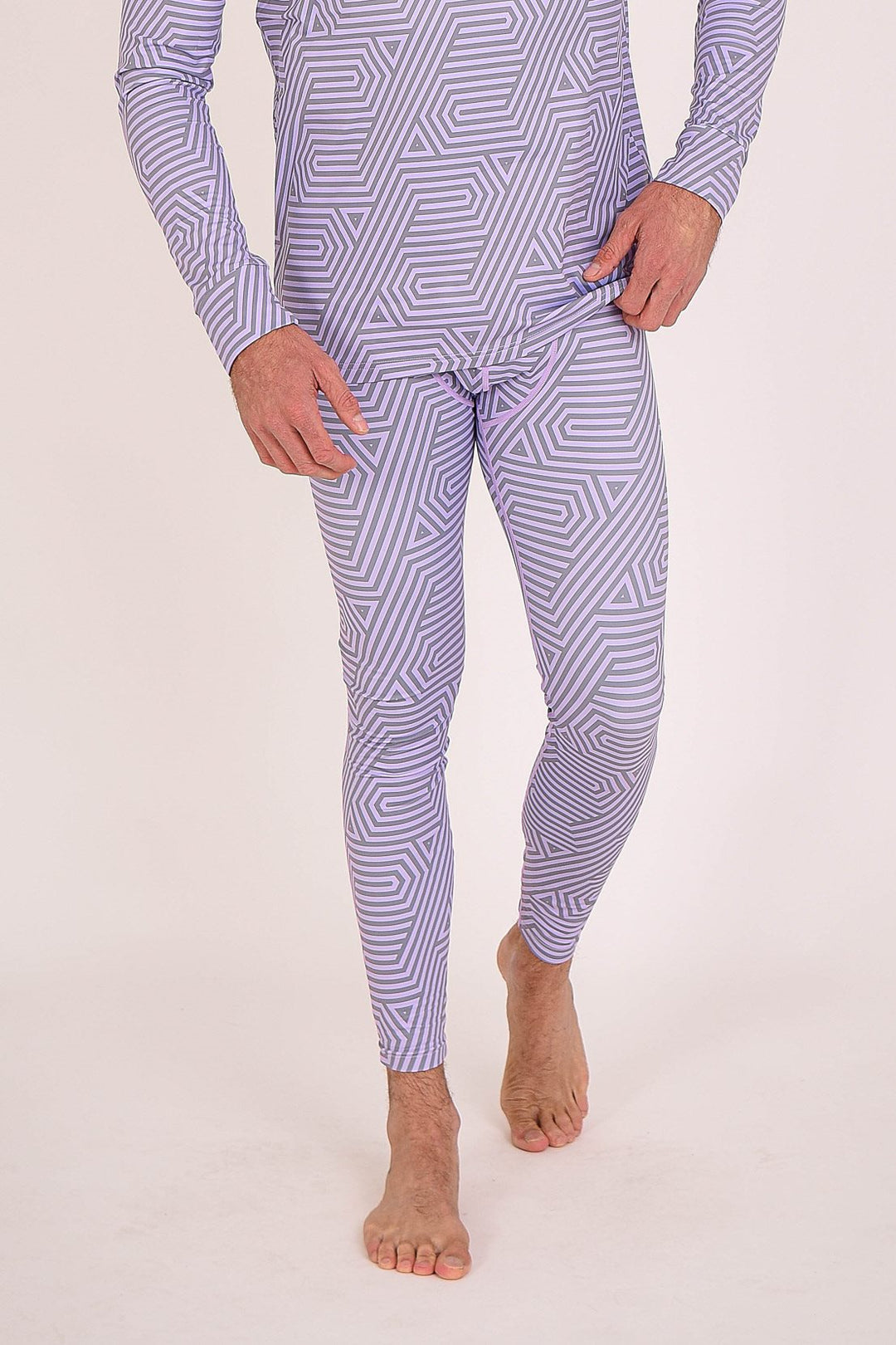 Fall Line Purple & Grey Mens Baselayer Pant
