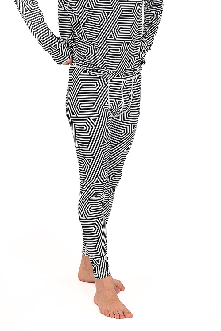 Fall Line Black & White Mens Baselayer Pant