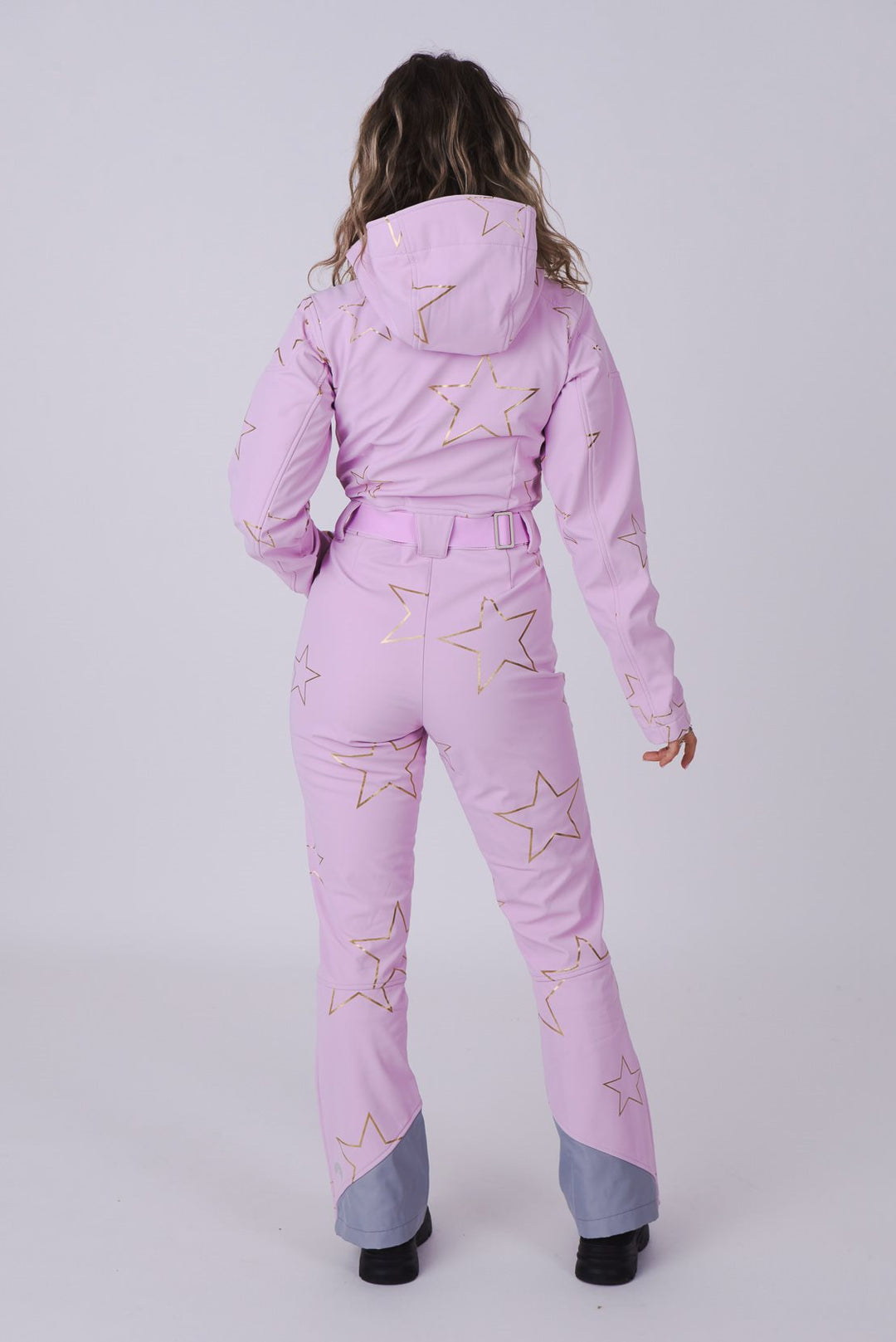 Chic Ski Suit - Pink with Gold Stars