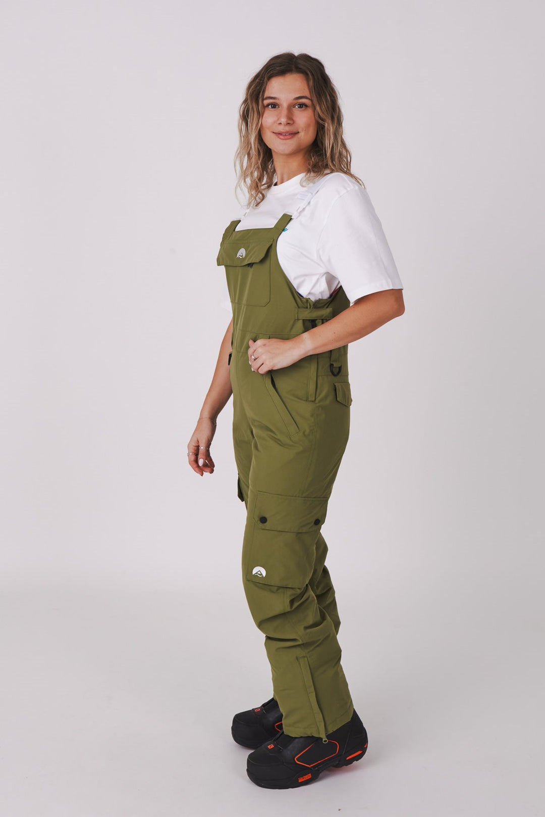 Yeh Girl Bib Pant Khaki