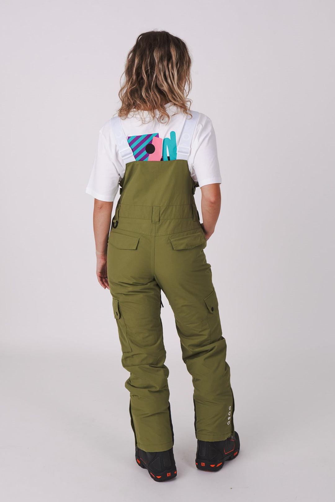 Yeh Girl Bib Pant Khaki