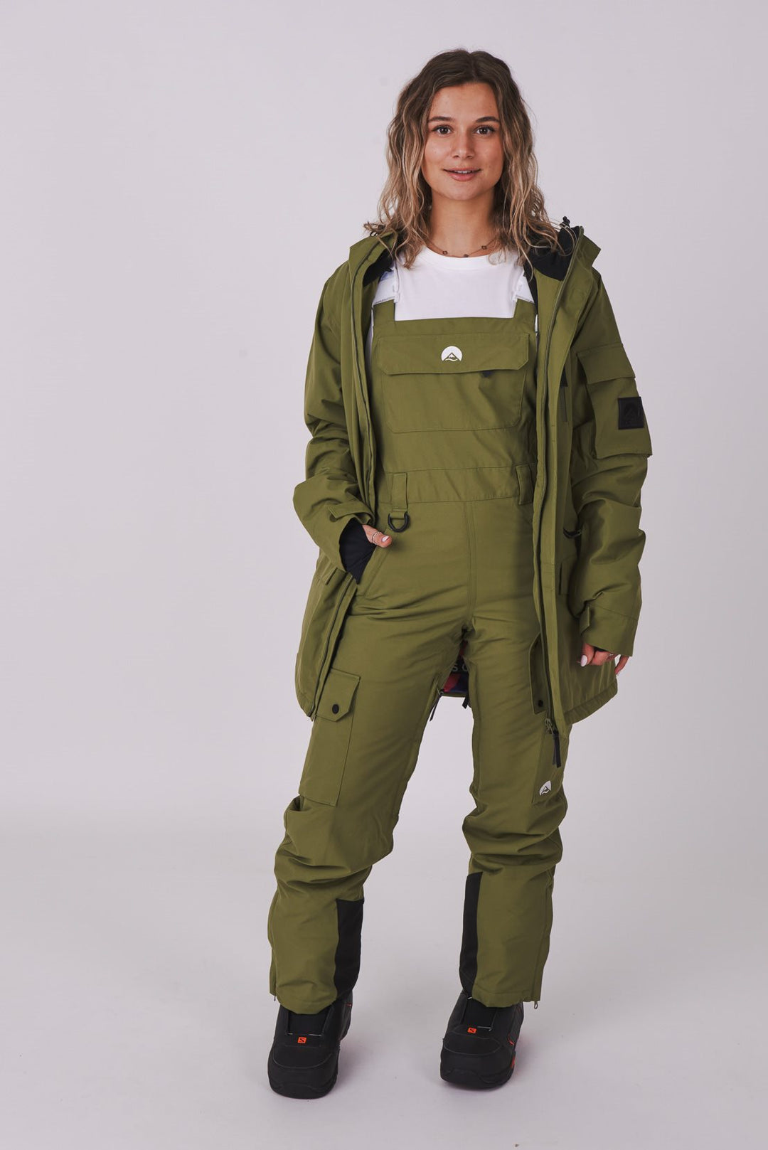 Yeh Girl Bib Pant Khaki