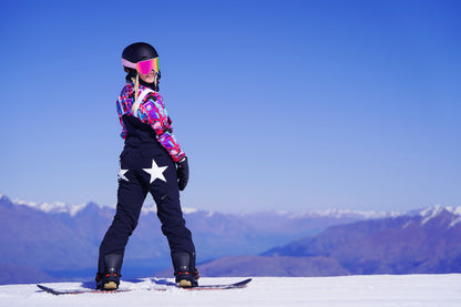 Yeh Girl Ski & Snowboard Bib Pant - Katie Ormerod Black Stars Signature line