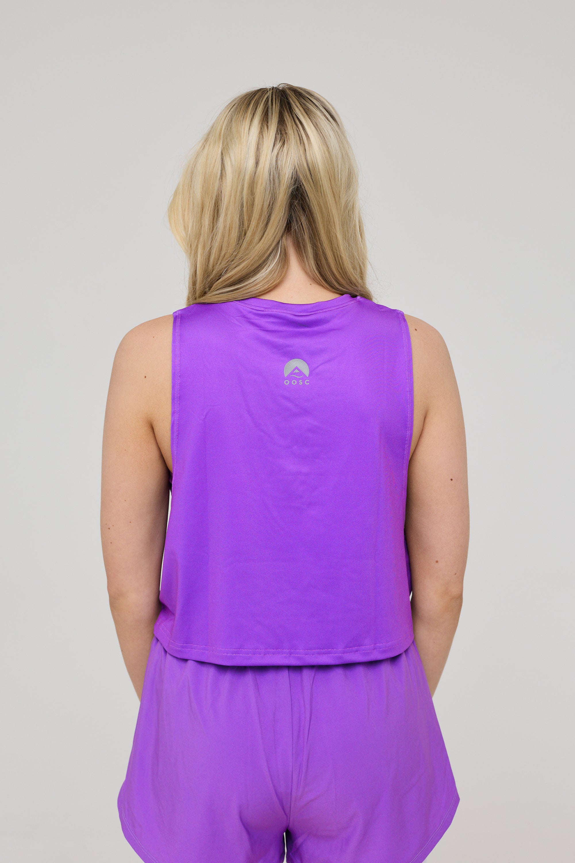 Infinite Cropped Tank Top - Purple