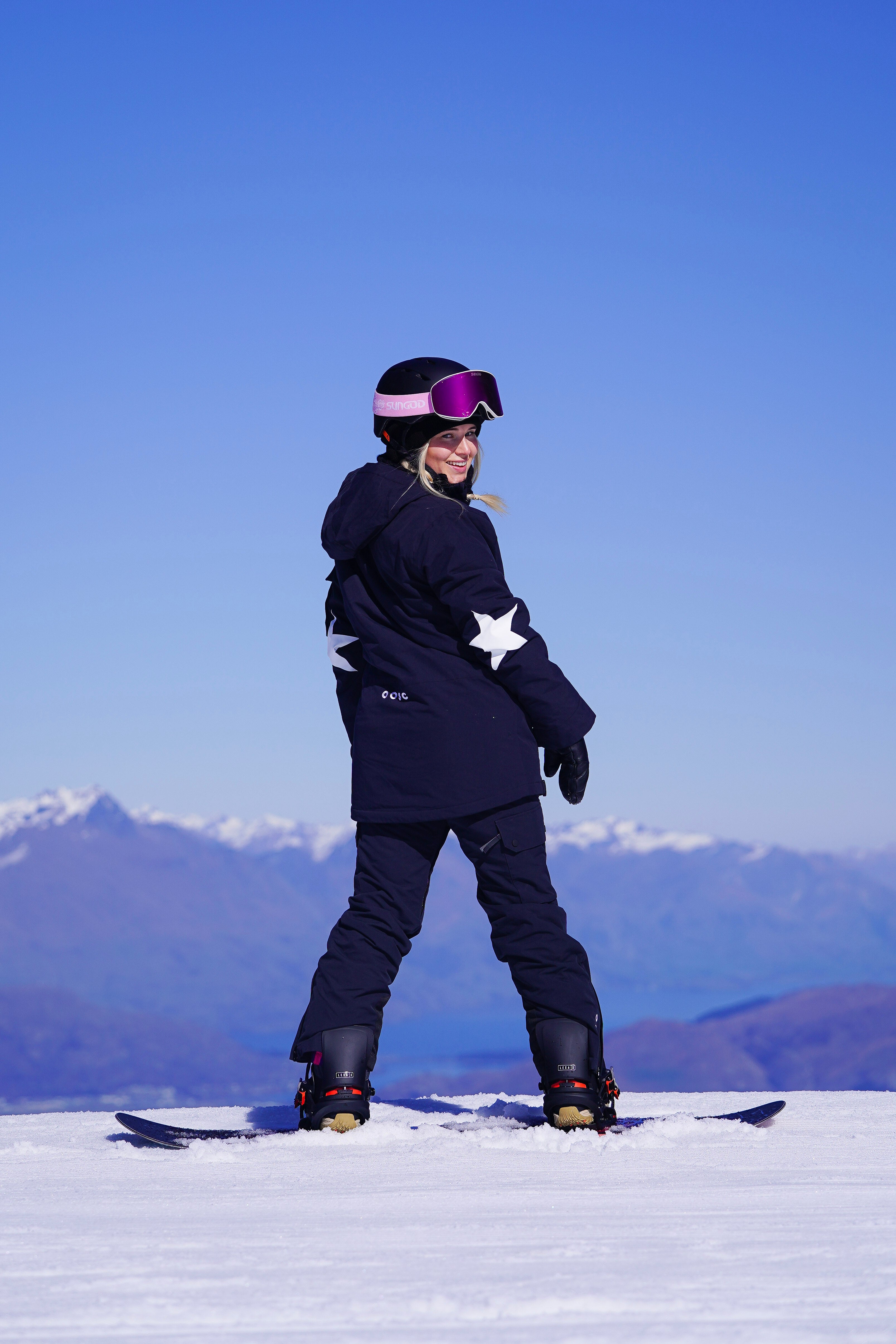 Yeh Girl Ski & Snowboard Jacket - Katie Ormerod Black Stars Signature line