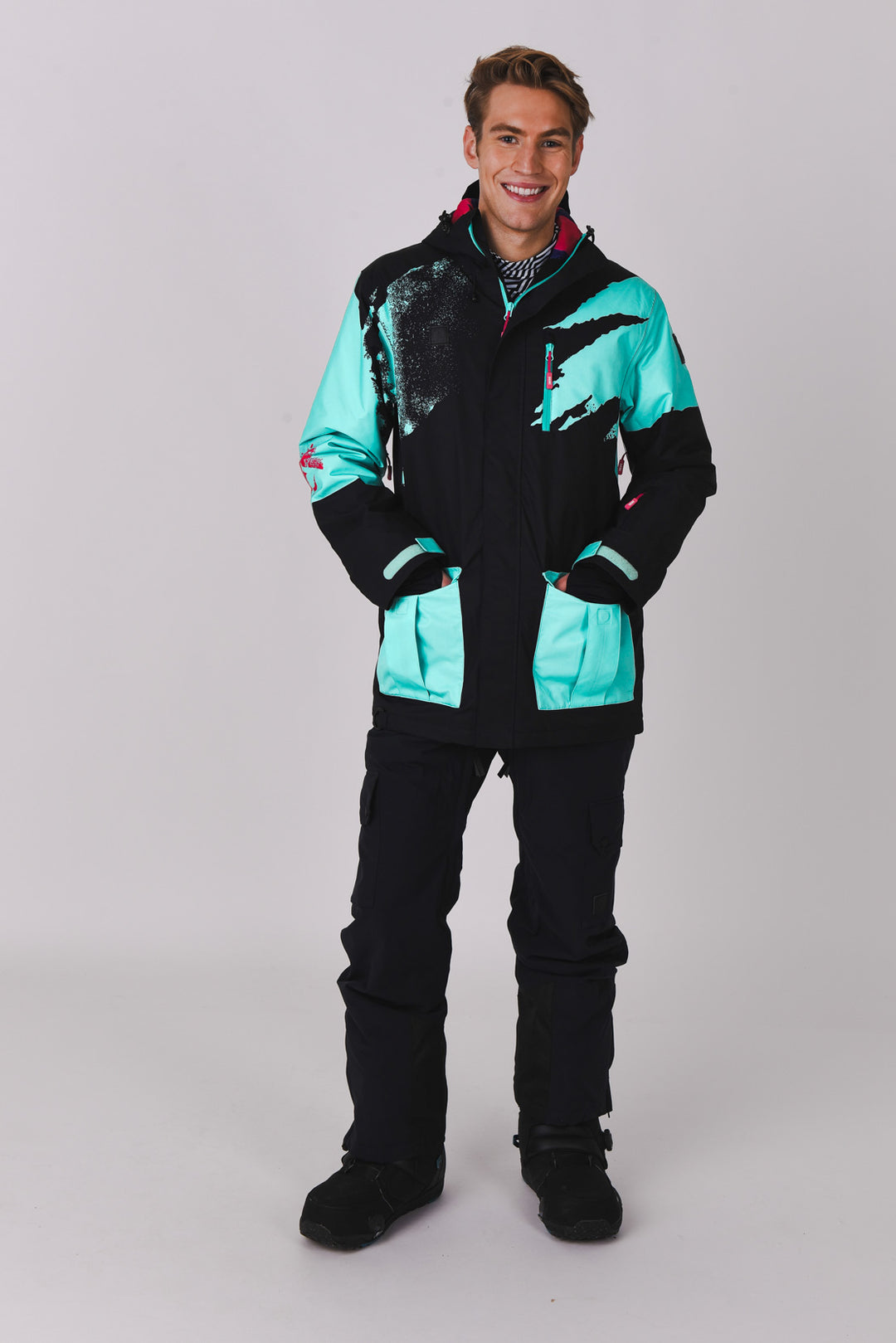 Afterparty Jacket Black & Mint Men's