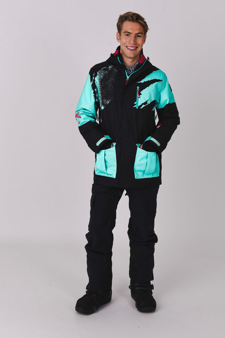 Afterparty Jacket Black & Mint Men's