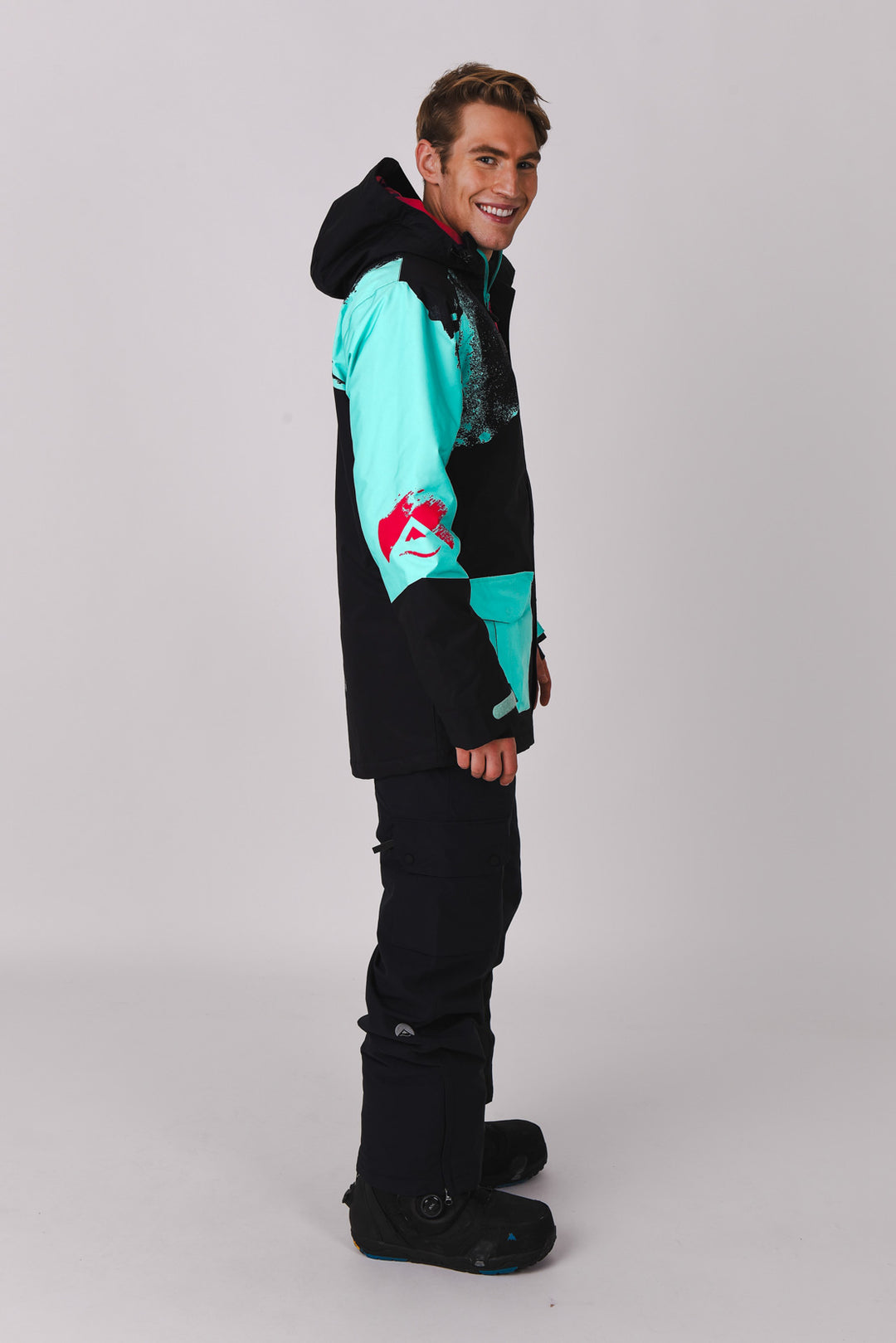 Afterparty Jacket Black & Mint Men's