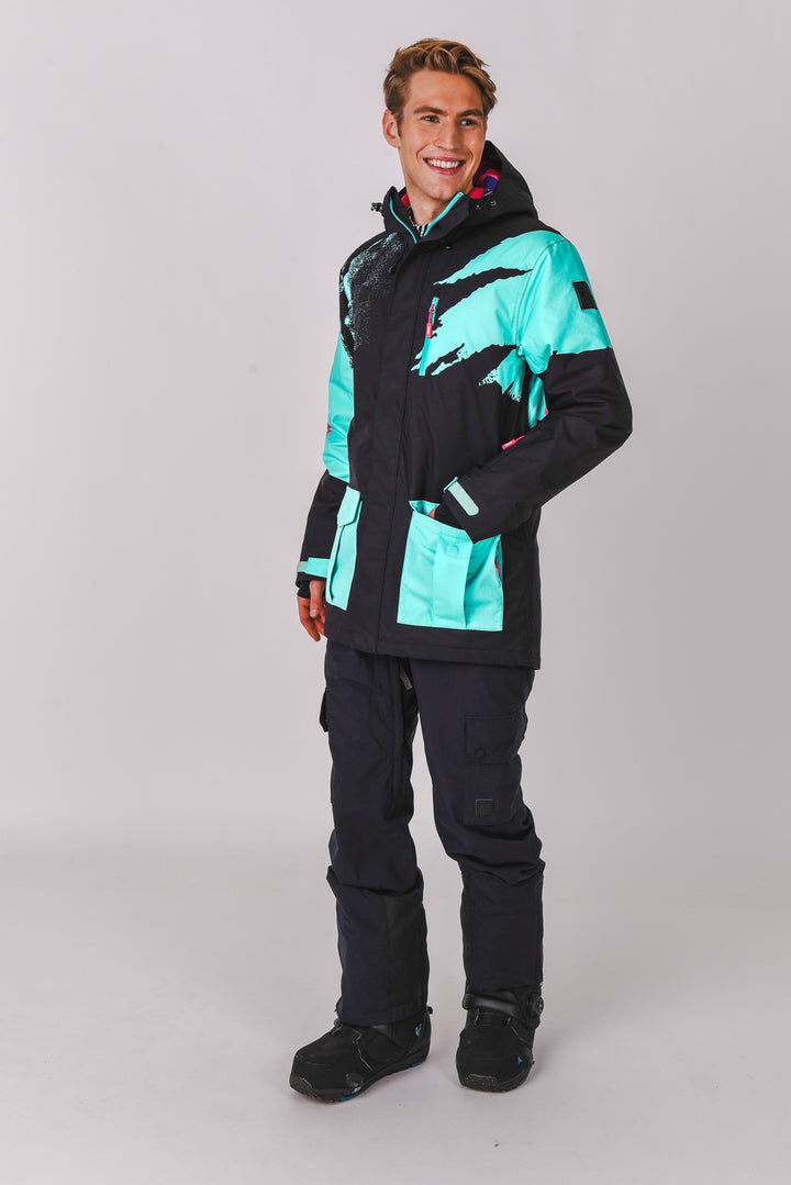 Afterparty Jacket Black & Mint Men's