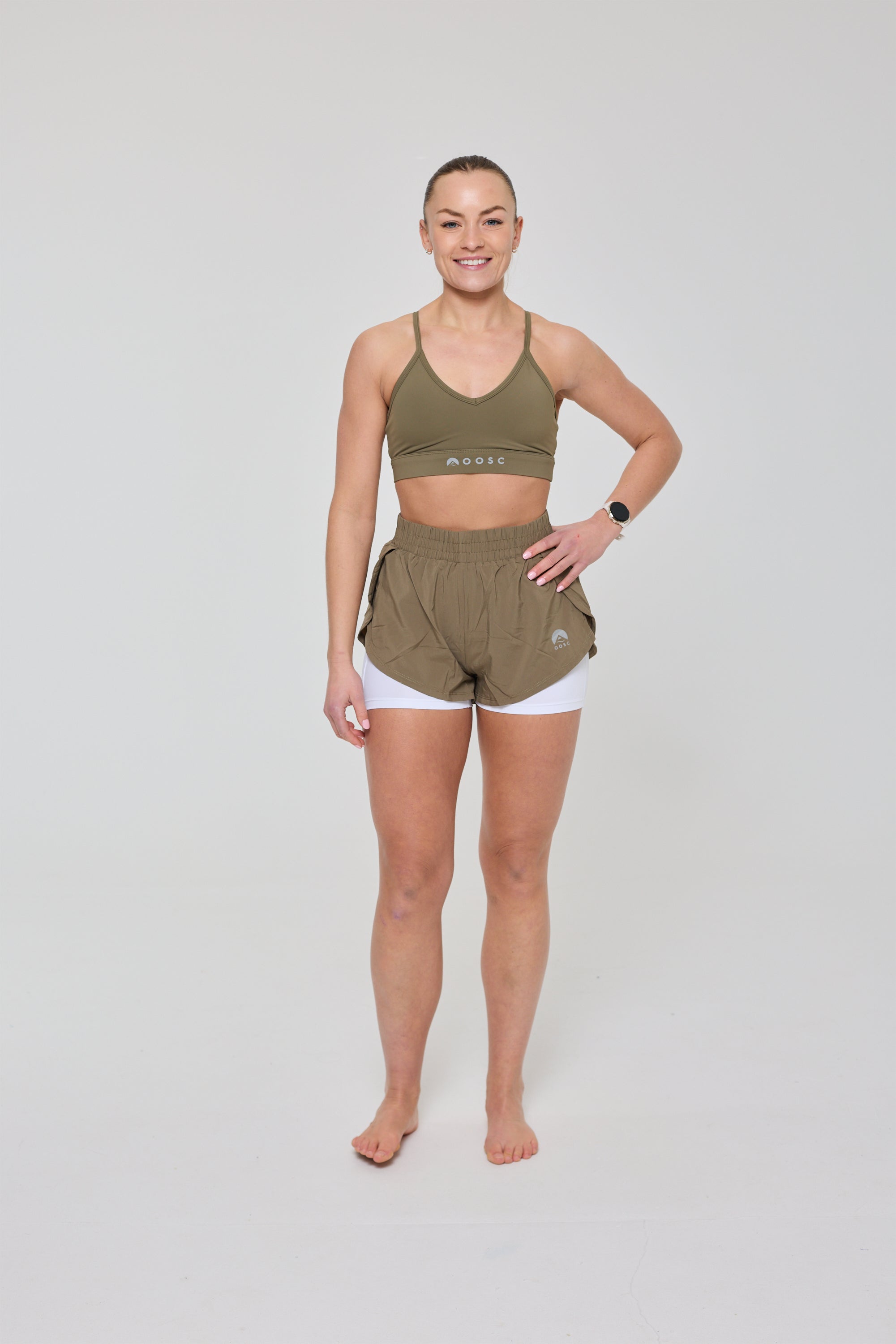 Medium Support Infinite Sports Bra - Khaki