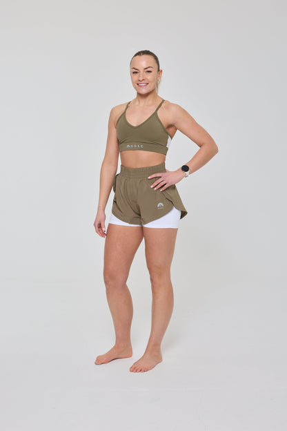 Medium Support Infinite Sports Bra - Khaki