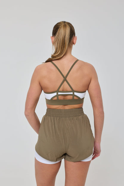 Medium Support Infinite Sports Bra - Khaki