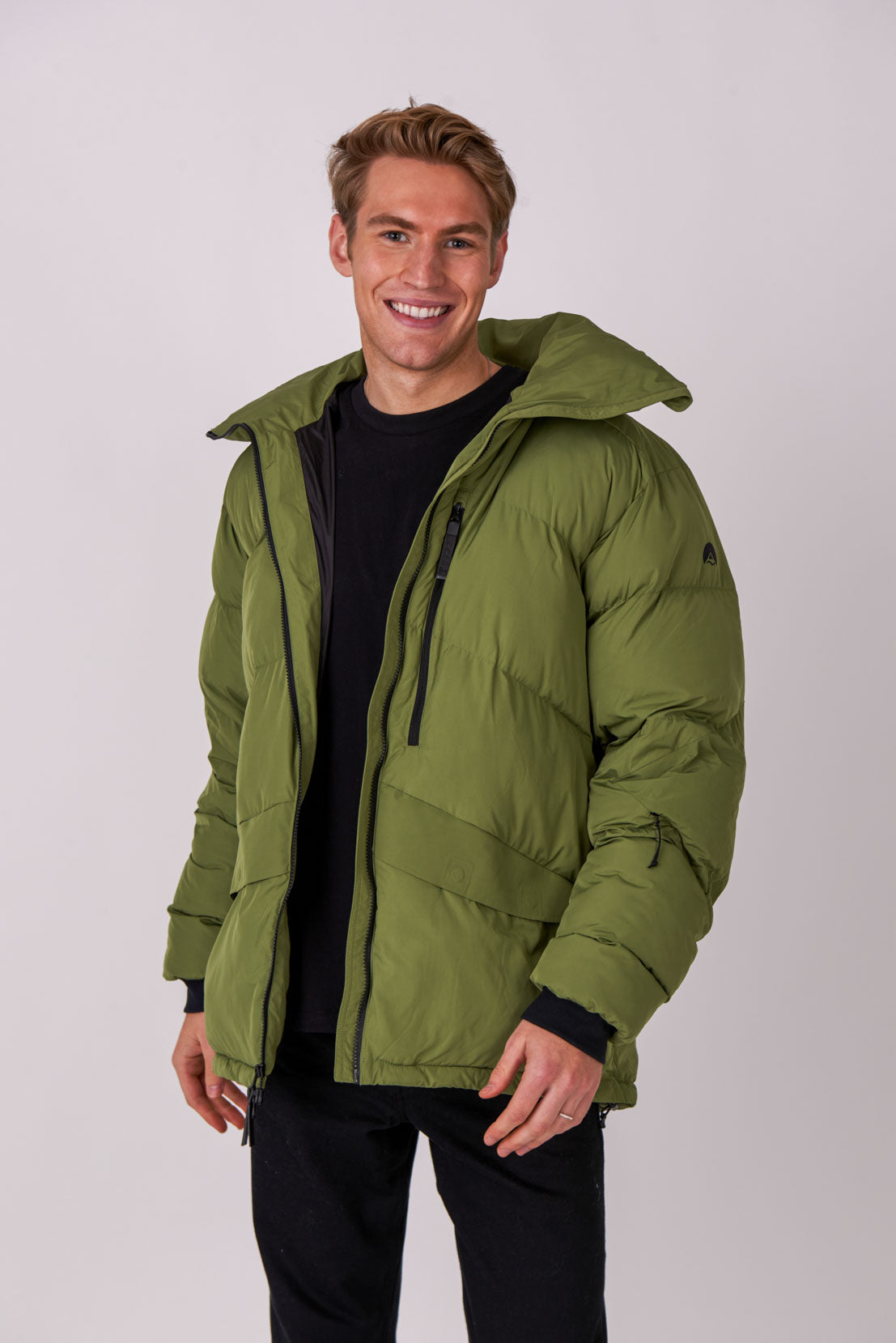 Men's Puffer Jacket Khaki