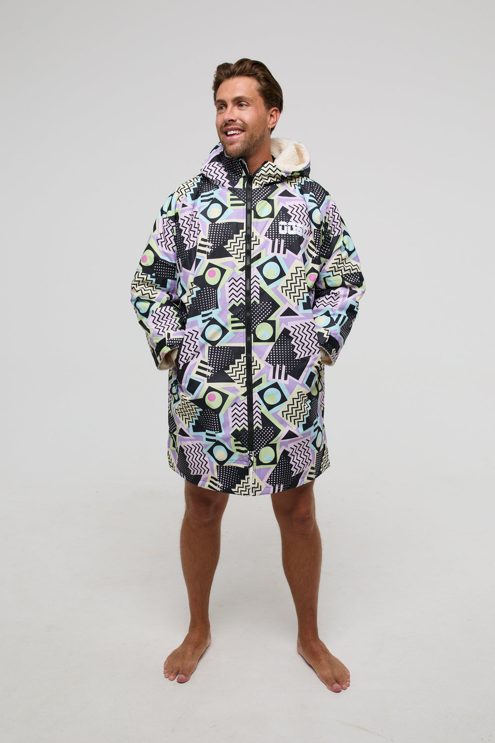Retro Print Waterproof Changing Robe | Unisex - OOSC Clothing – OOSC ...