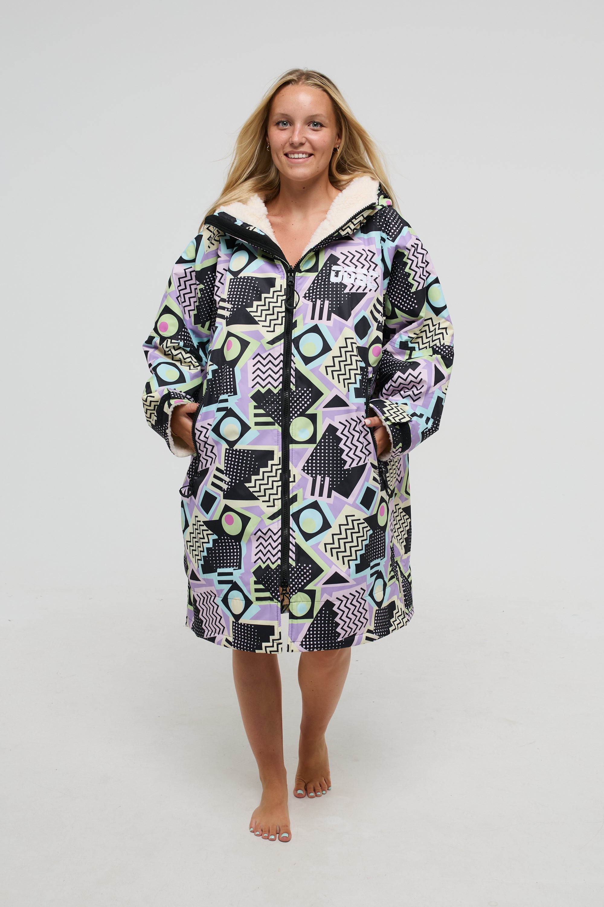 Retro Print Waterproof Changing Robe | Unisex - OOSC Clothing – OOSC ...