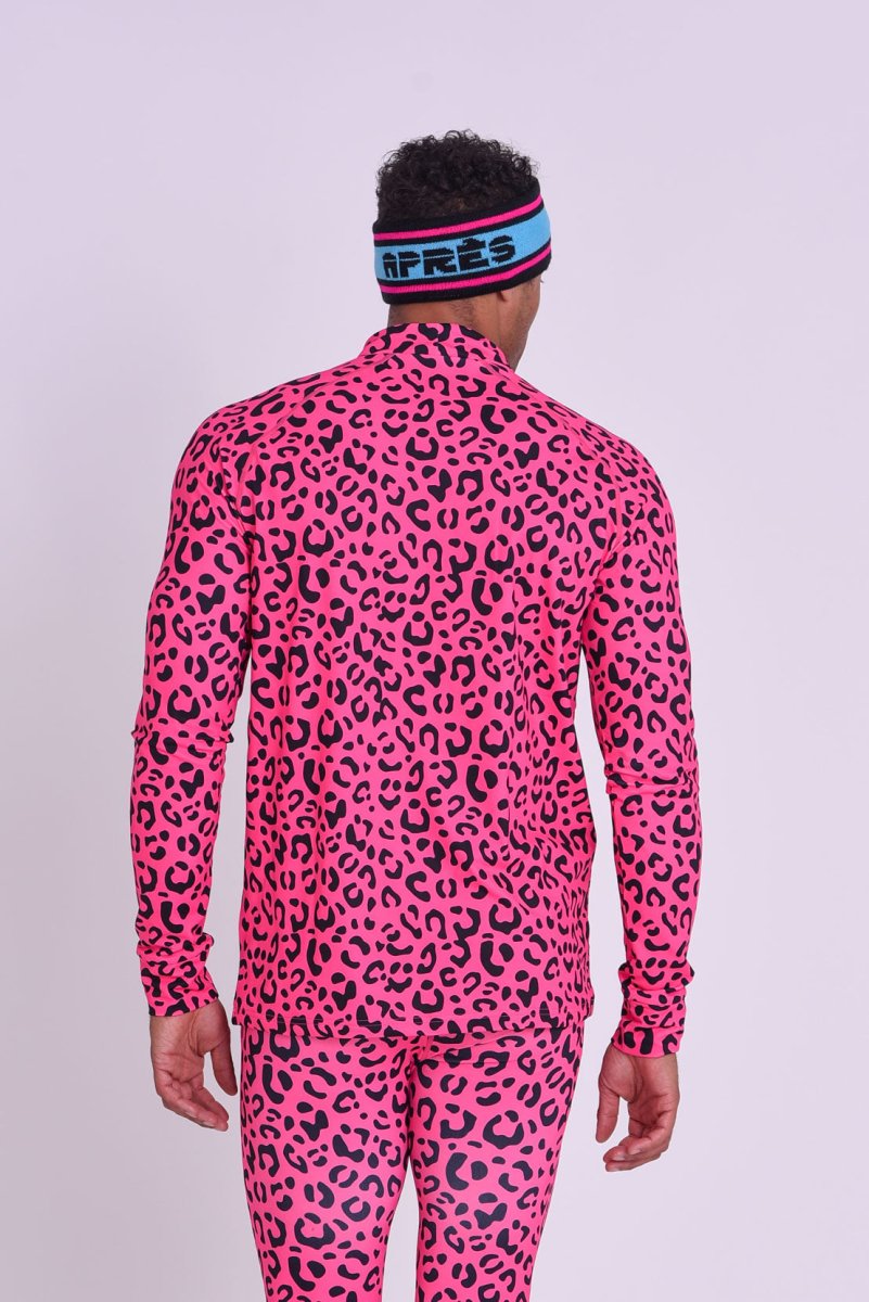 Baselayer Top - Hotel California Pink Leopard Men's - OOSC Clothing