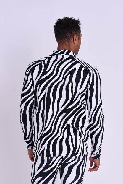 Baselayer Top - Hotel California Zebra Print Men's - OOSC Clothing