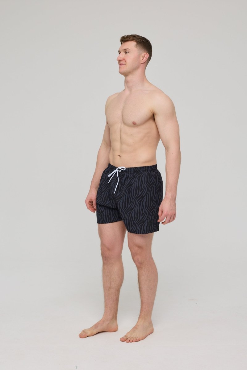 Black Tiger Men's Swim Shorts - OOSC Clothing